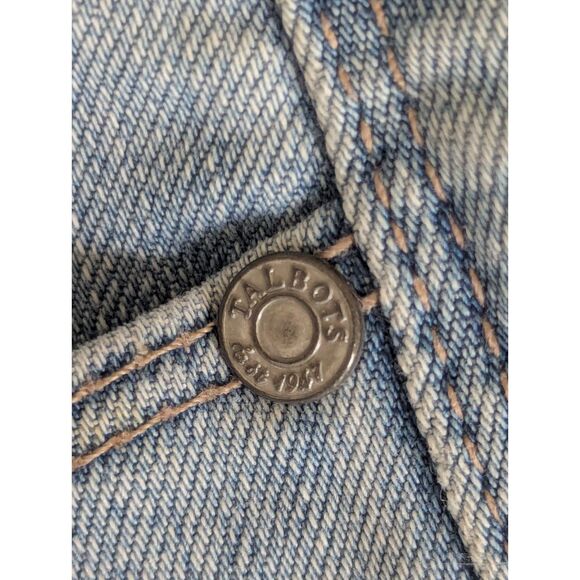 Talbots Flawless Five Pocket Slim Ankle Jeans 8 Blue Womens Mid Rise Stretch - Picture 9 of 11